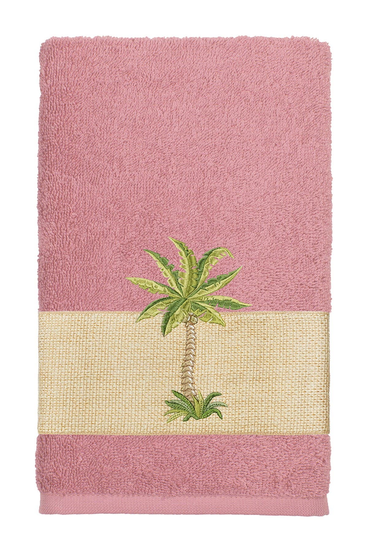 Linum Home Textiles Colton Embellished Hand Towel - Tea Rose ...