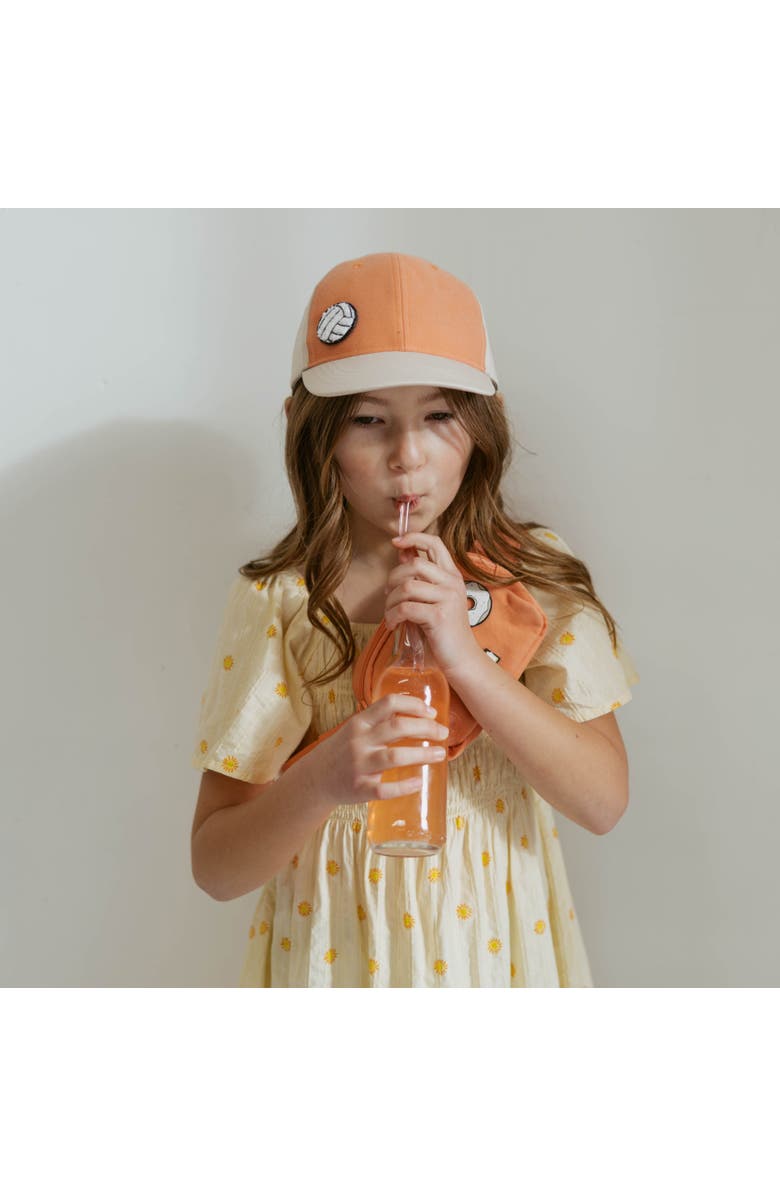 Parker Kids Co. Toddler Ball Cap + Sports Patches, Alternate, color, Peacock