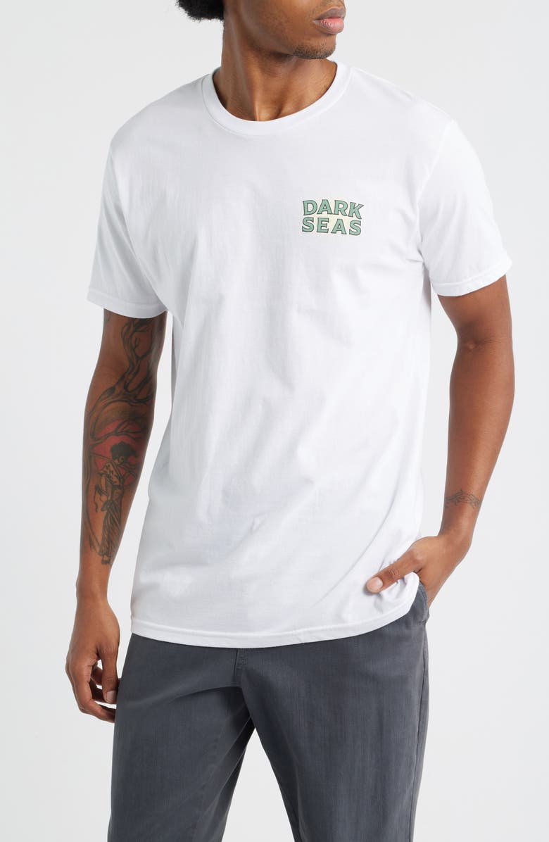 DARK SEAS Anchorage Cotton Graphic T-Shirt, Main, color, White
