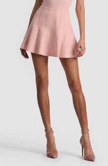 Alice + Olivia Zona High Waist Godet Miniskirt