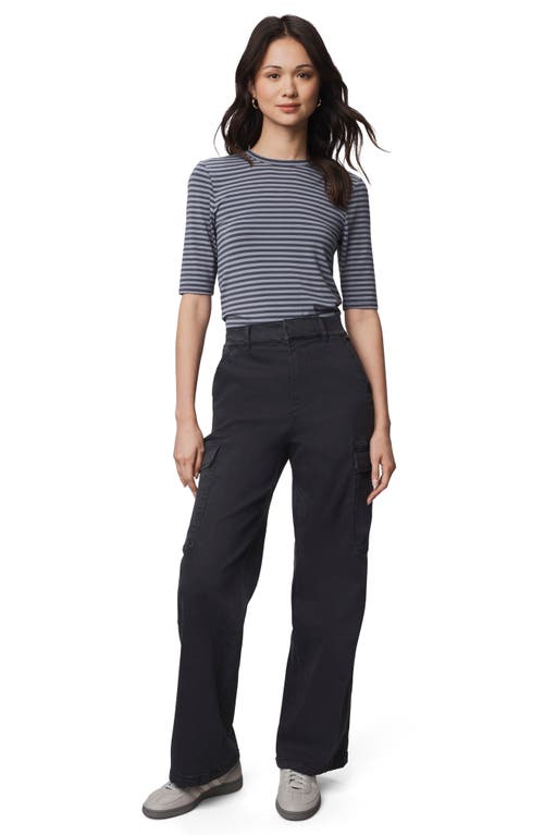 Splendid Ottilie Cotton Blend Cargo Pants In Black