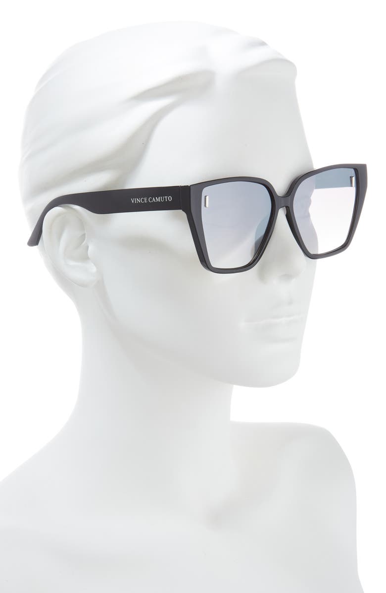 Vince Camuto 56mm Cat Eye Sunglasses, Alternate, color, Black