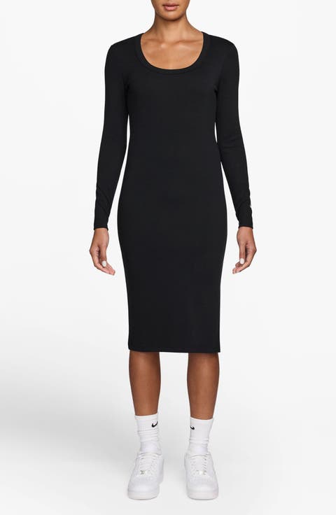 Sportswear Chill Knit Long Sleeve Body-Con Dress