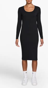Nike Sportswear Chill Knit Long Sleeve Body-Con Dress