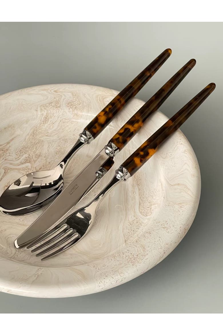 Tang - 5 Piece Place Setting, Alternate, color, Tortoise