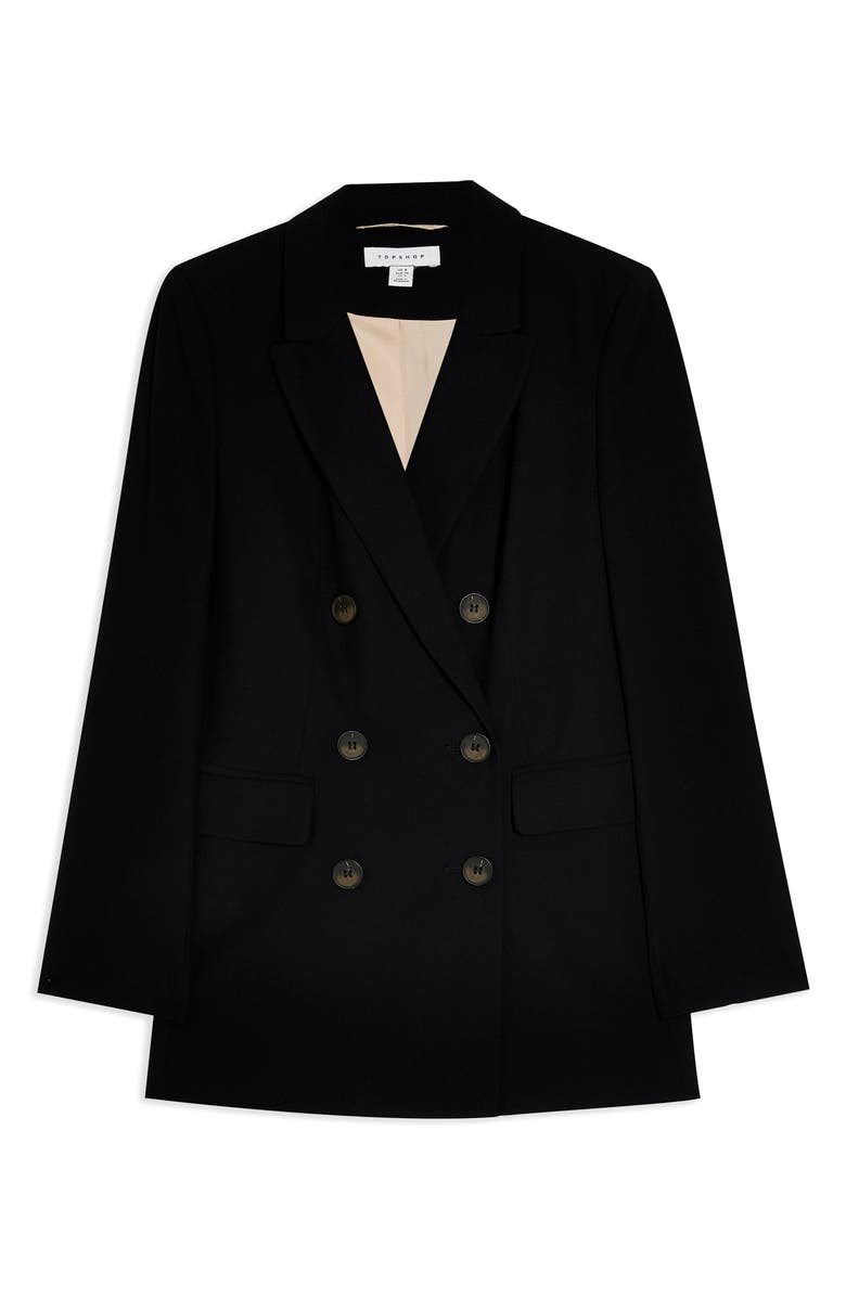Topshop Double Breasted Blazer, Alternate, color,