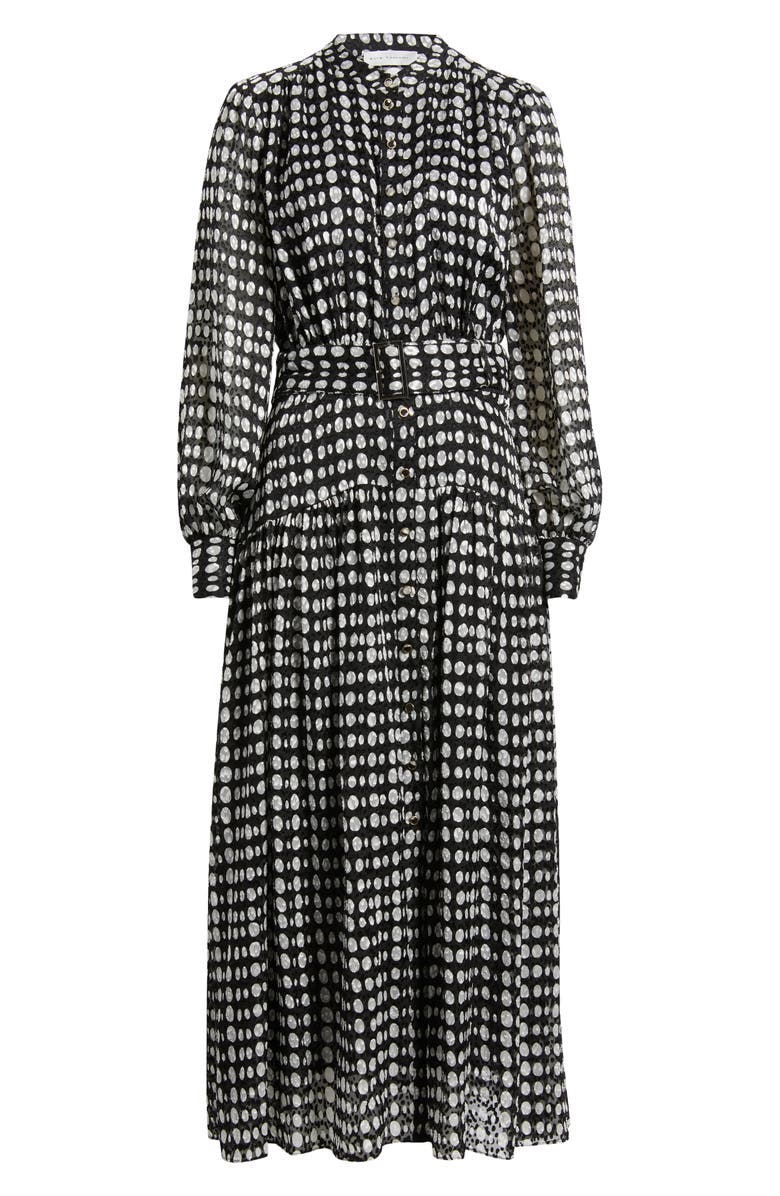 Elie Tahari The Rue Dot Print Long Sleeve Dress, Alternate, color, 