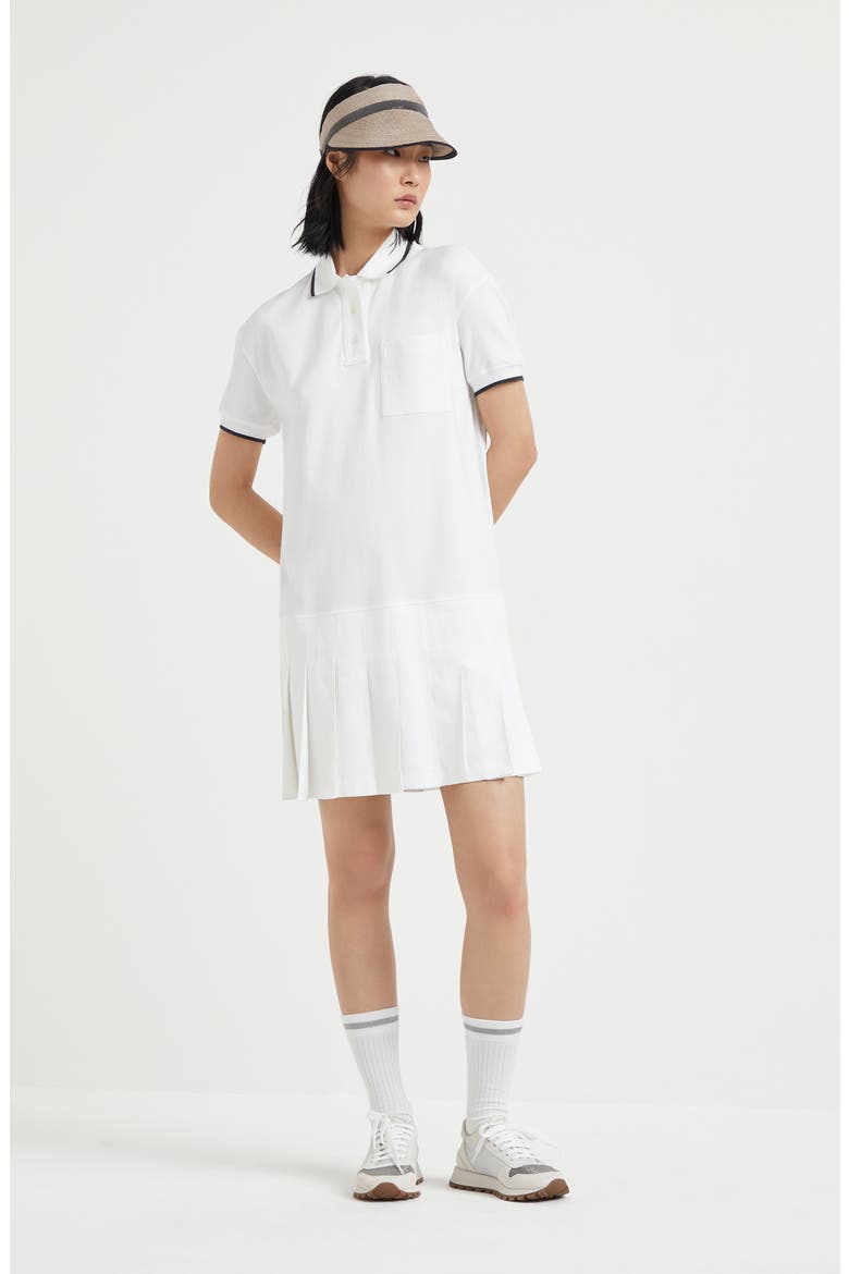 Cotton dress, Alternate, color, White