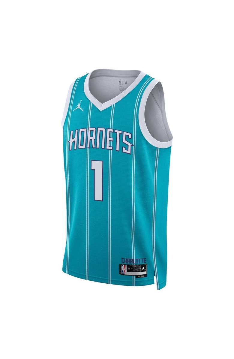 Jordan Brand Unisex Jordan Brand LaMelo Ball Teal Charlotte Hornets Swingman Jersey - Icon Edition, Alternate, color, Teal