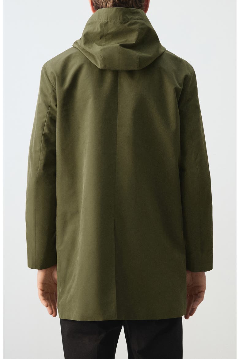 Water Repellent Parka with Removable Hood, Alternate, color, OLIVE GREEN