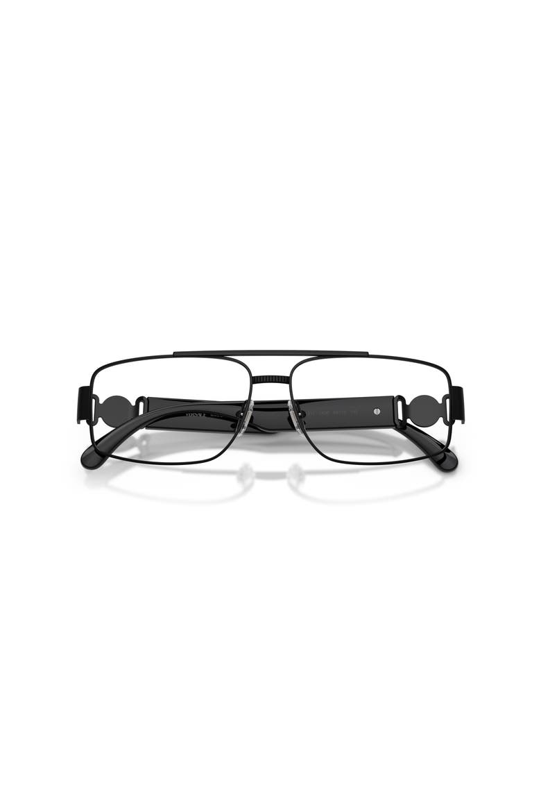 56mm Rectangle optical glasses, Alternate, color, Black