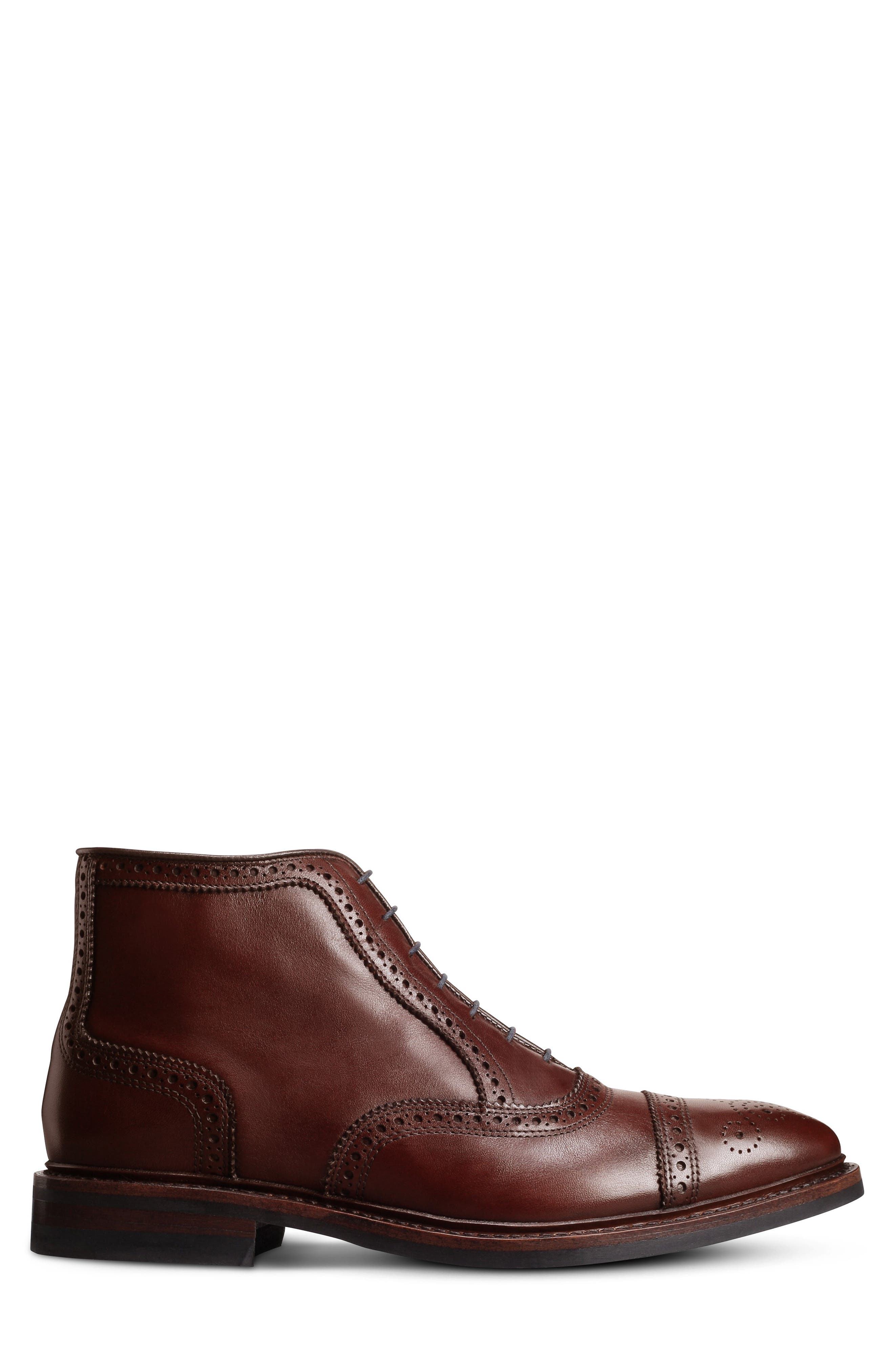 Allen Edmonds Hamilton Wingtip Waterproof Chukka Boot, Alternate, color, Chili Leather