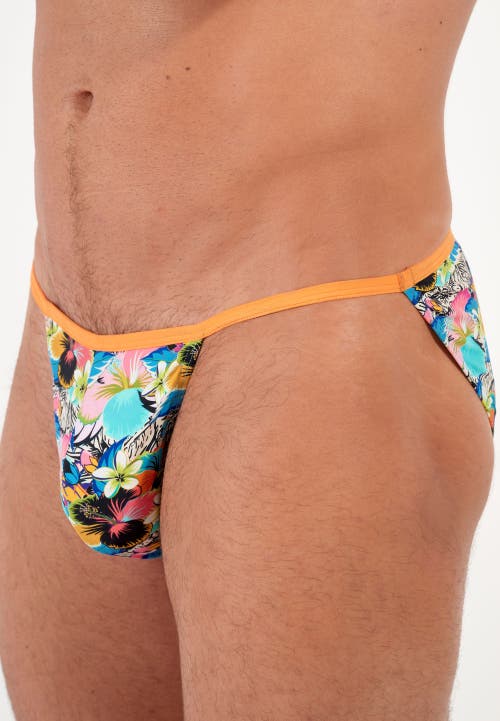 Hom Usa Funky Styles Tanga Briefs In Blue
