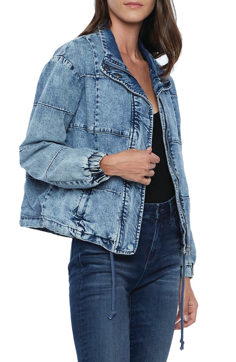 Wash Lab Denim Wash Lab Quilted Denim Jacket, Alternate, color, 