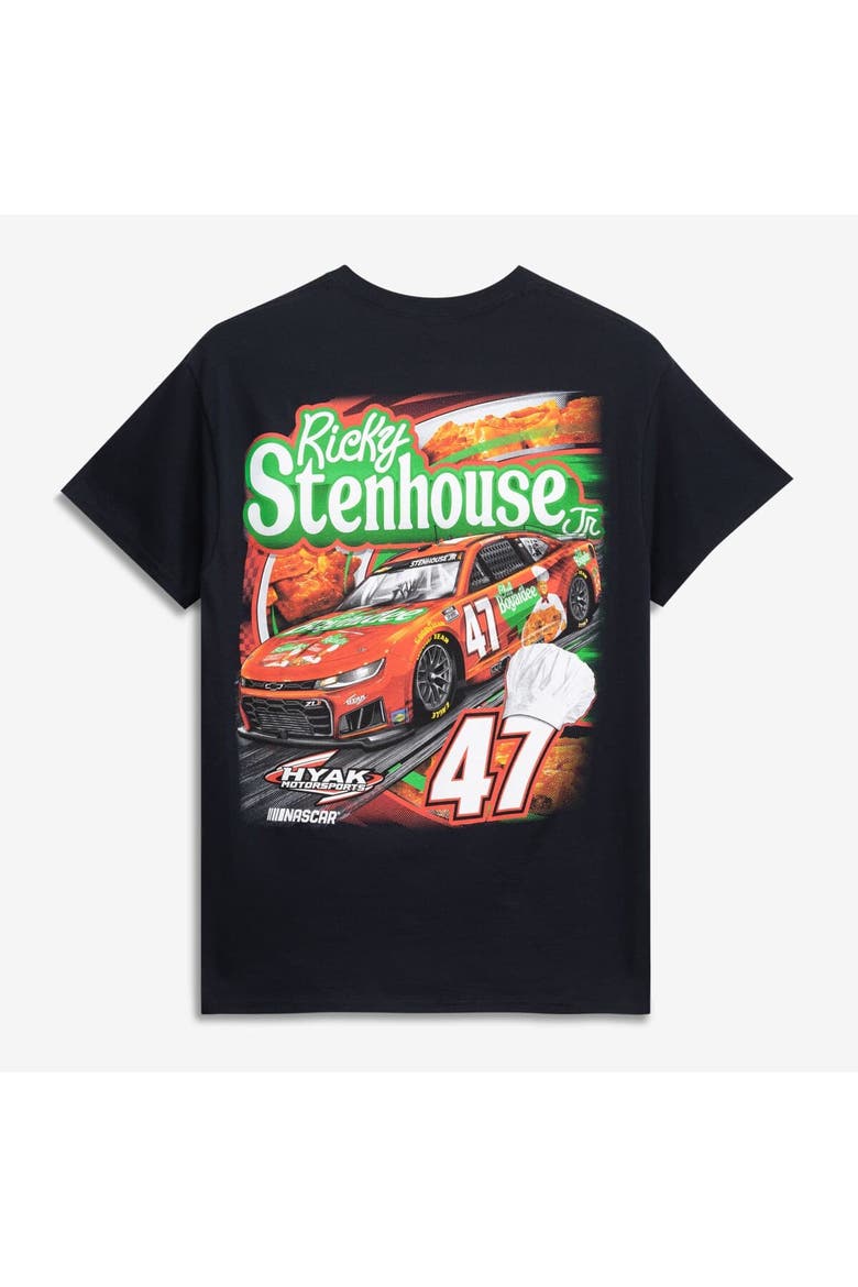Men's Classic Ink Black Ricky Stenhouse Jr. #47 Chef Boyardee T-Shirt, Alternate, color, Black
