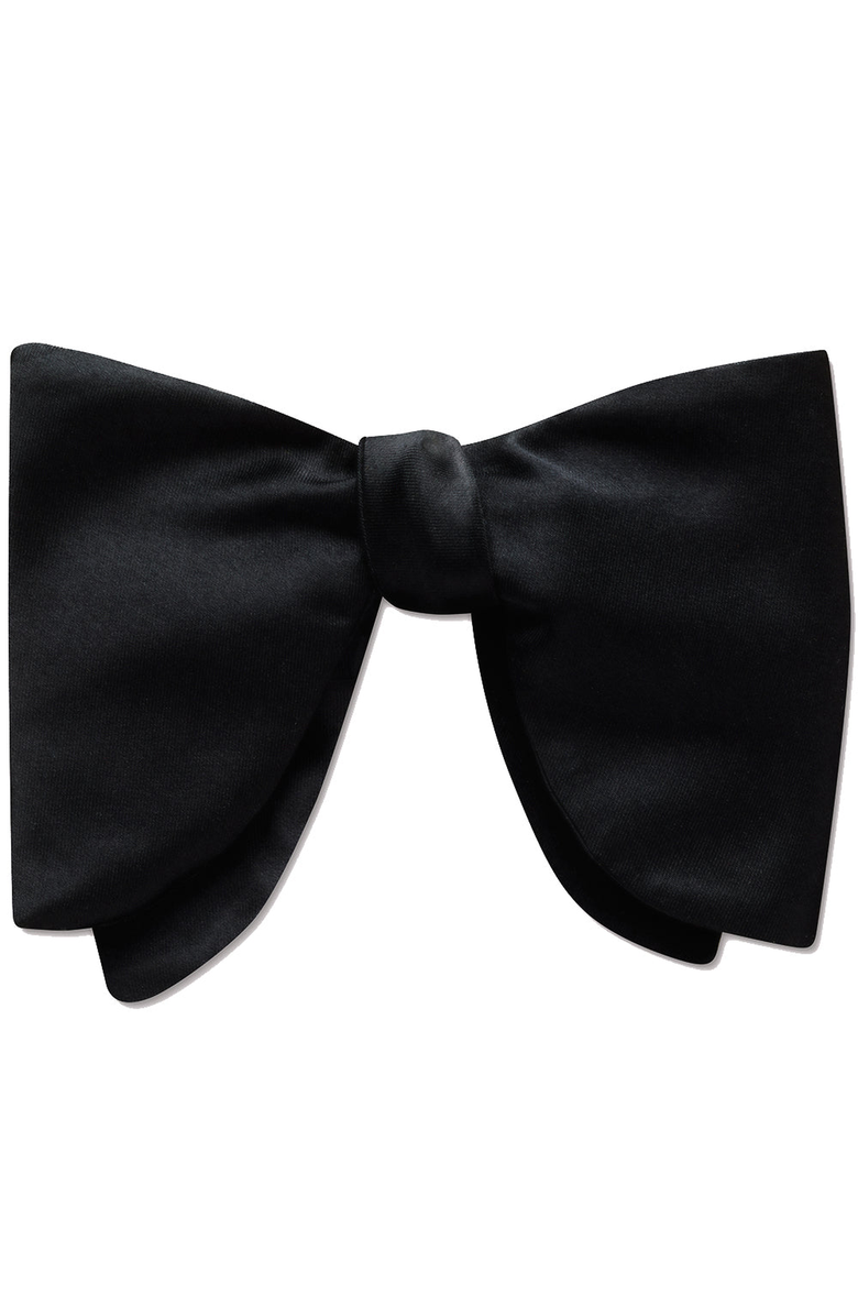 Beau Ties of Vermont Celebration Oversized Black Bow Tie, Main, color, Freestyle