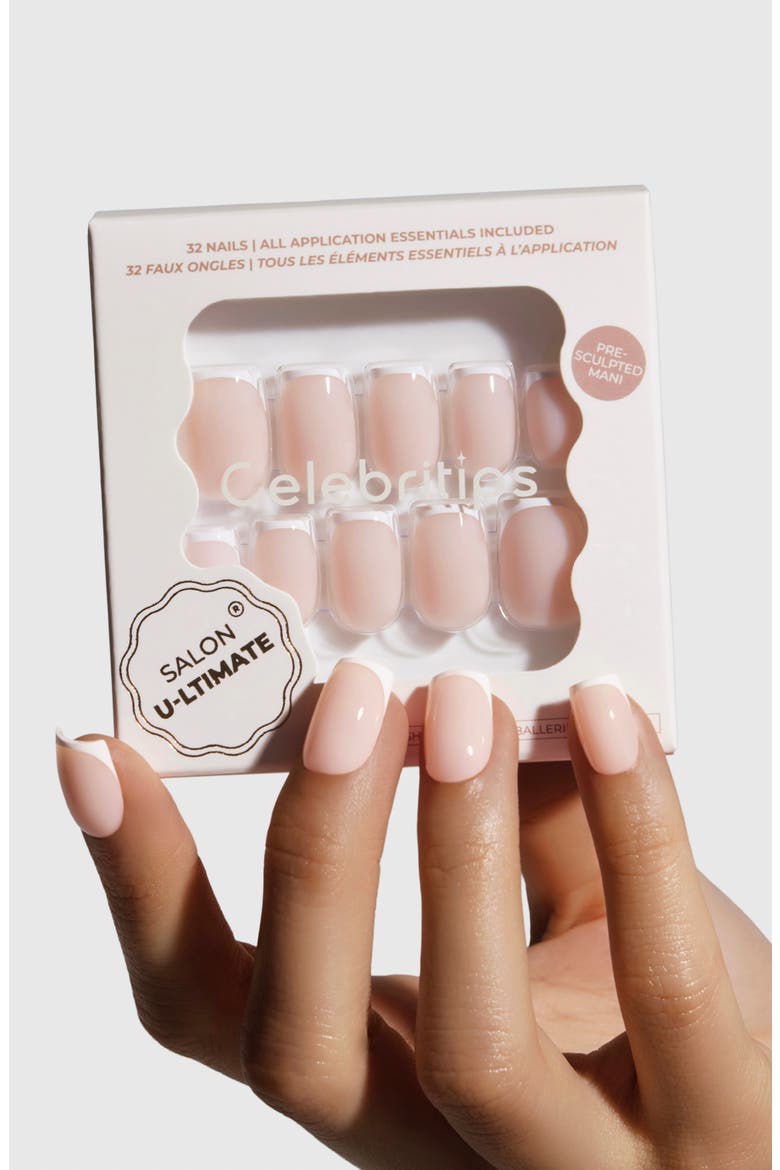 Salon U-ltimate Nude Classic French Press-On Nails, Alternate, color, SHORT COFFIN