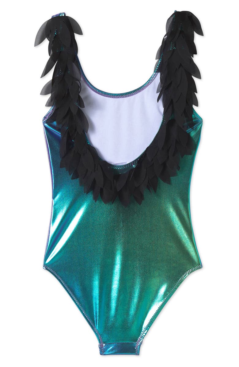 Stella Cove Petal Metallic One-Piece Swimsuit, Alternate, color,