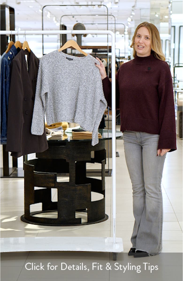 Crewneck Organic Cotton Blend Sweater, sales video thumbnail