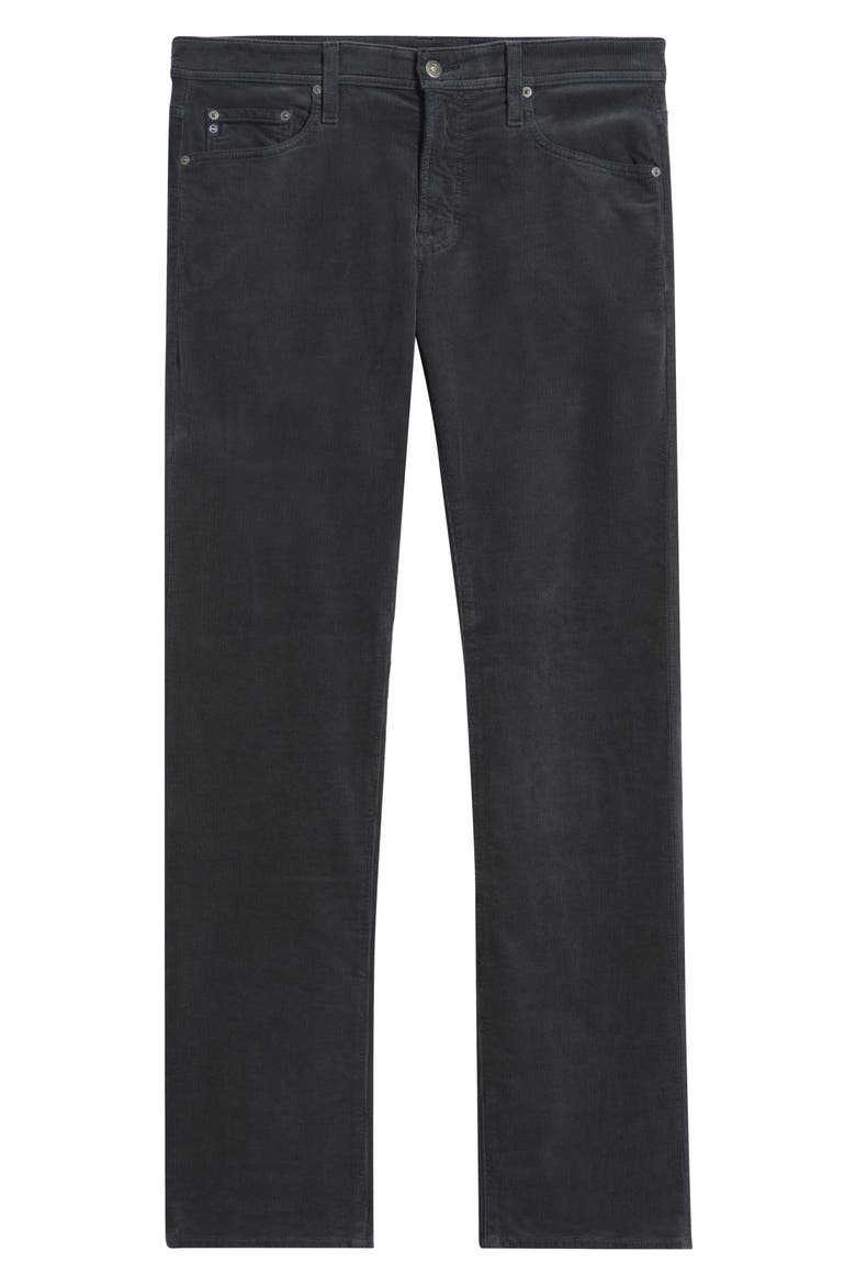 Protégé Corduroy Straight Leg Pants, Alternate, color, GREY STEEL