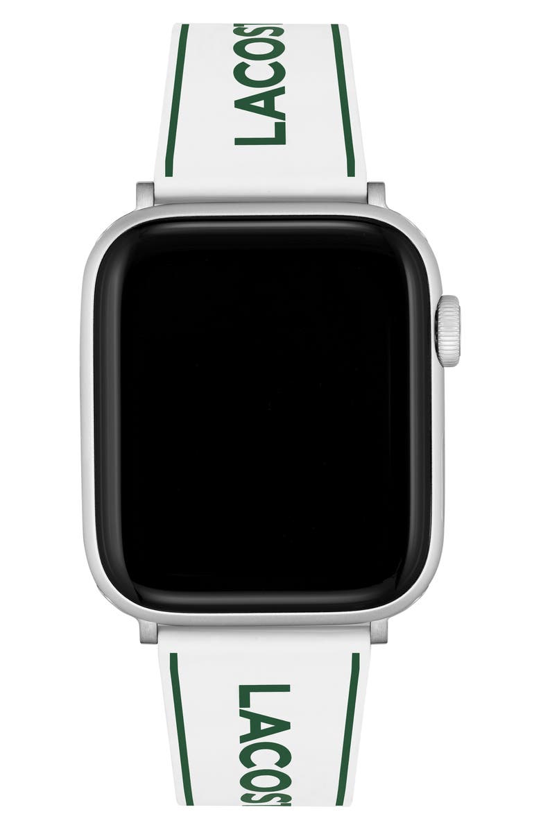 Lacoste Silicone Apple Watch<sup>®</sup> Watchband, Alternate, color, 