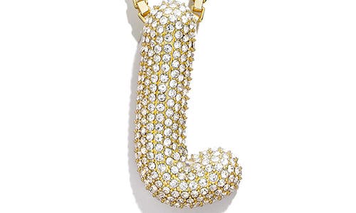Baublebar Bubble Initial Pendant Necklace In Clear L