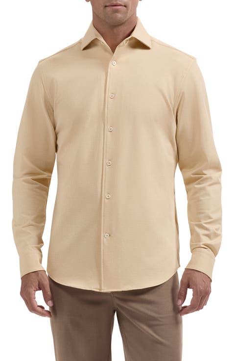 Devon OoohCotton® Houndstooth Button-Up Shirt