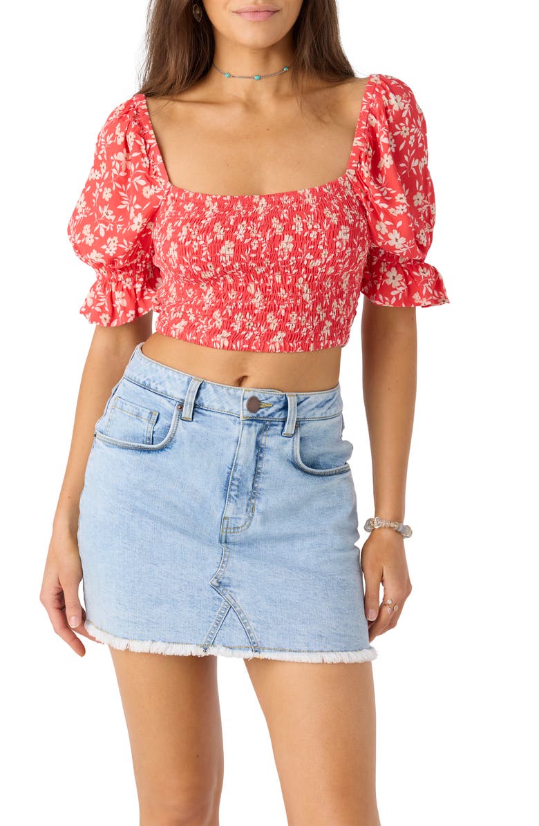 O
Neill Madalena Frayed Hem Denim Miniskirt, Alternate, color, Drifter