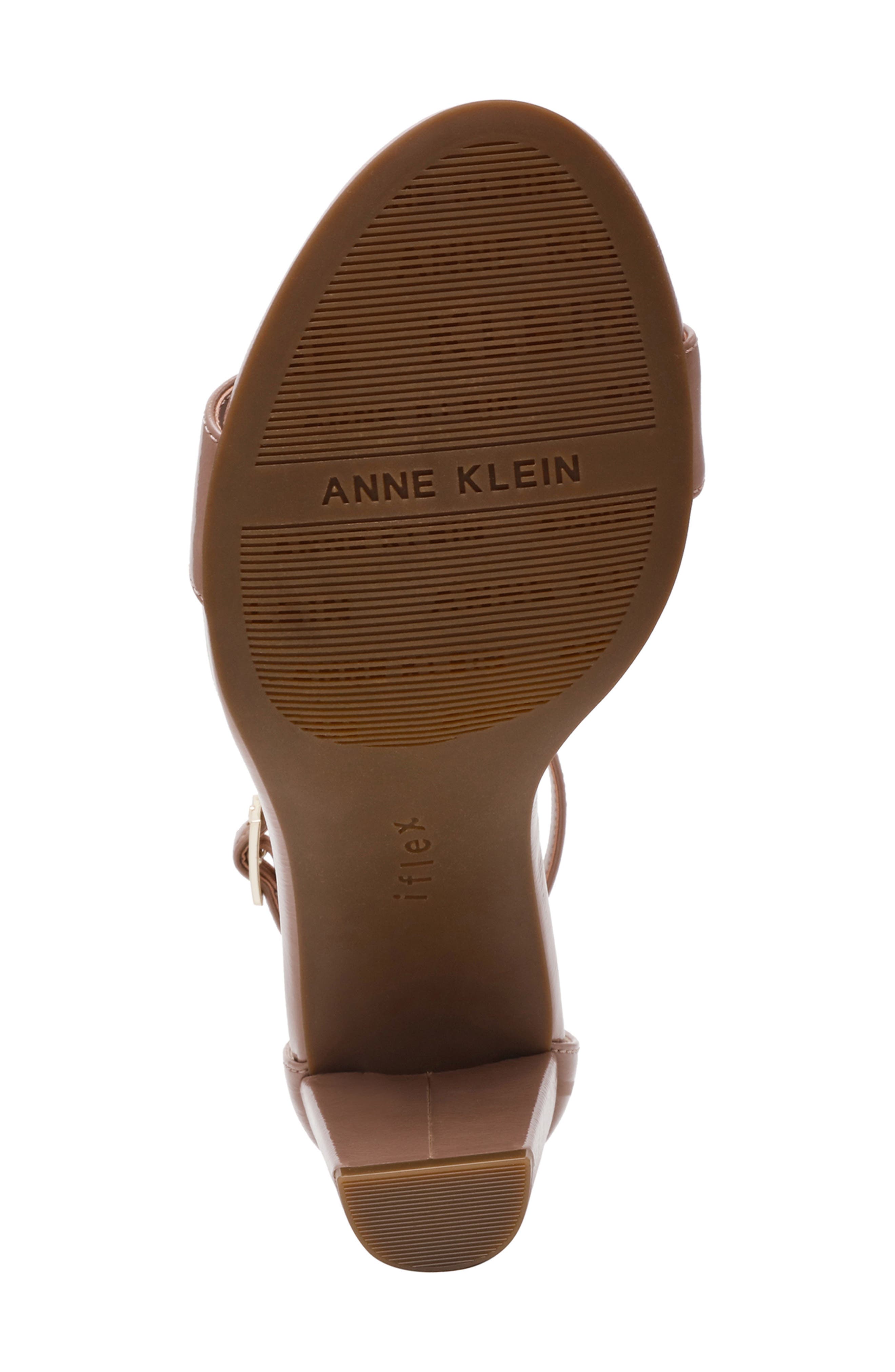 Kourtney Ankle Strap Sandal, Alternate, color, BEIGE PATENT
