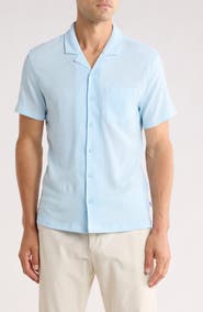Vintage Summer Crinkle Camp Shirt