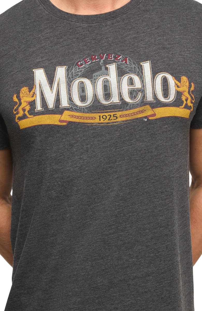 Lucky Brand Modelo Skulls Graphic Cotton T-Shirt, Alternate, color, Jet Black