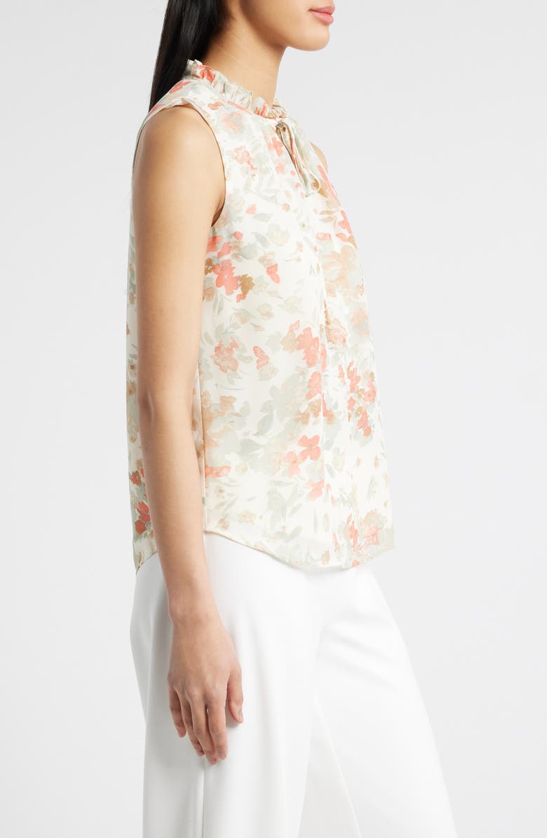 Anne Klein Tie Neck Sleeveless Top, Alternate, color, 