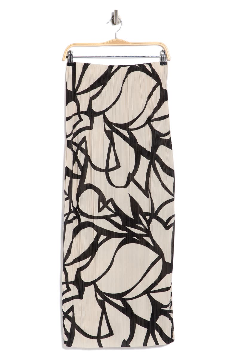 VERO MODA Malene Pleated Maxi Skirt, Alternate, color, Pumice Stone/ Black