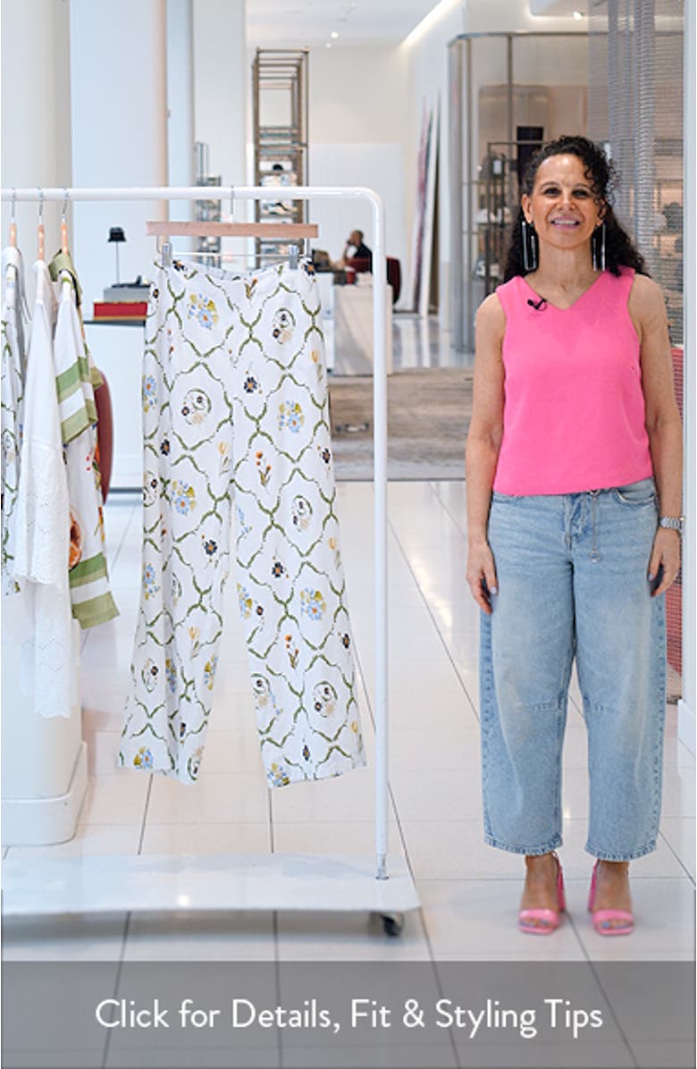 Linen Blend Wide Leg Cover-up Pants, sales video thumbnail
