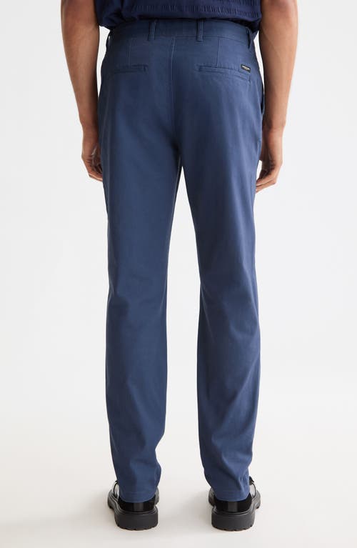 Scotch & Soda Stuart Stretch Cotton Chinos In Blue