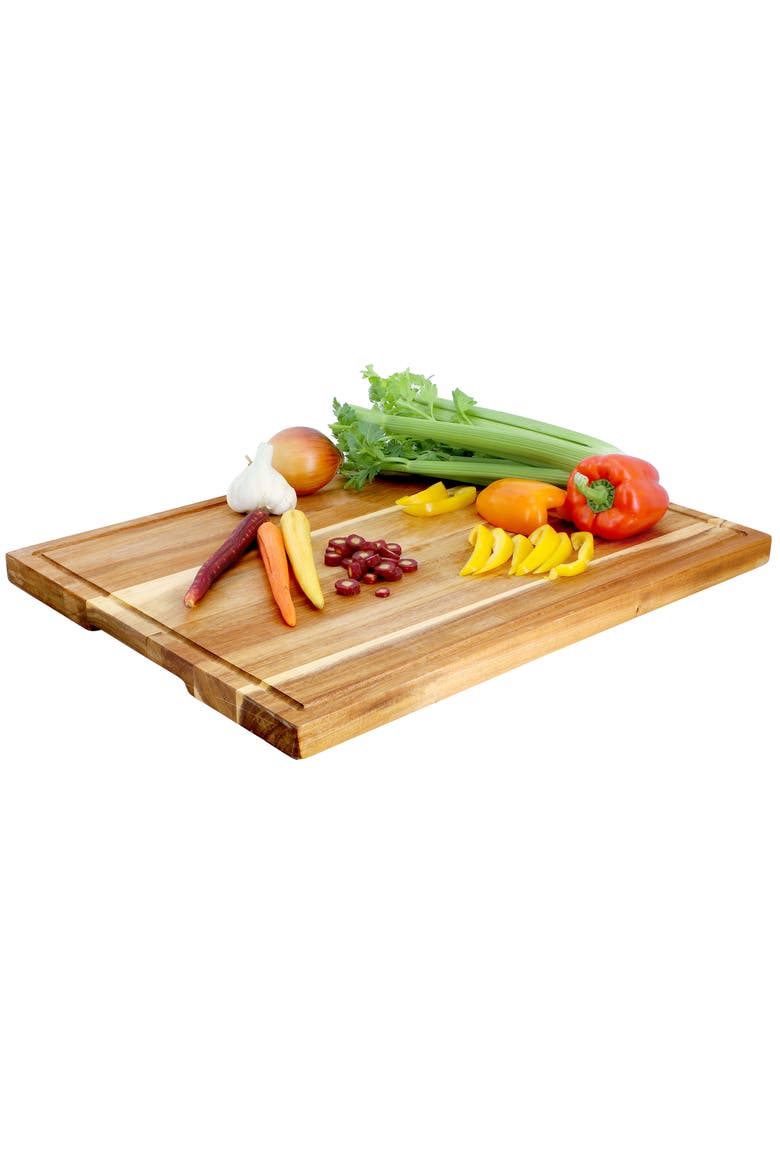 Acacia Wood 24 x 18 Inch Large Cutting, Prep and Serving Butcher Cutting Board, Main, color, Acacia