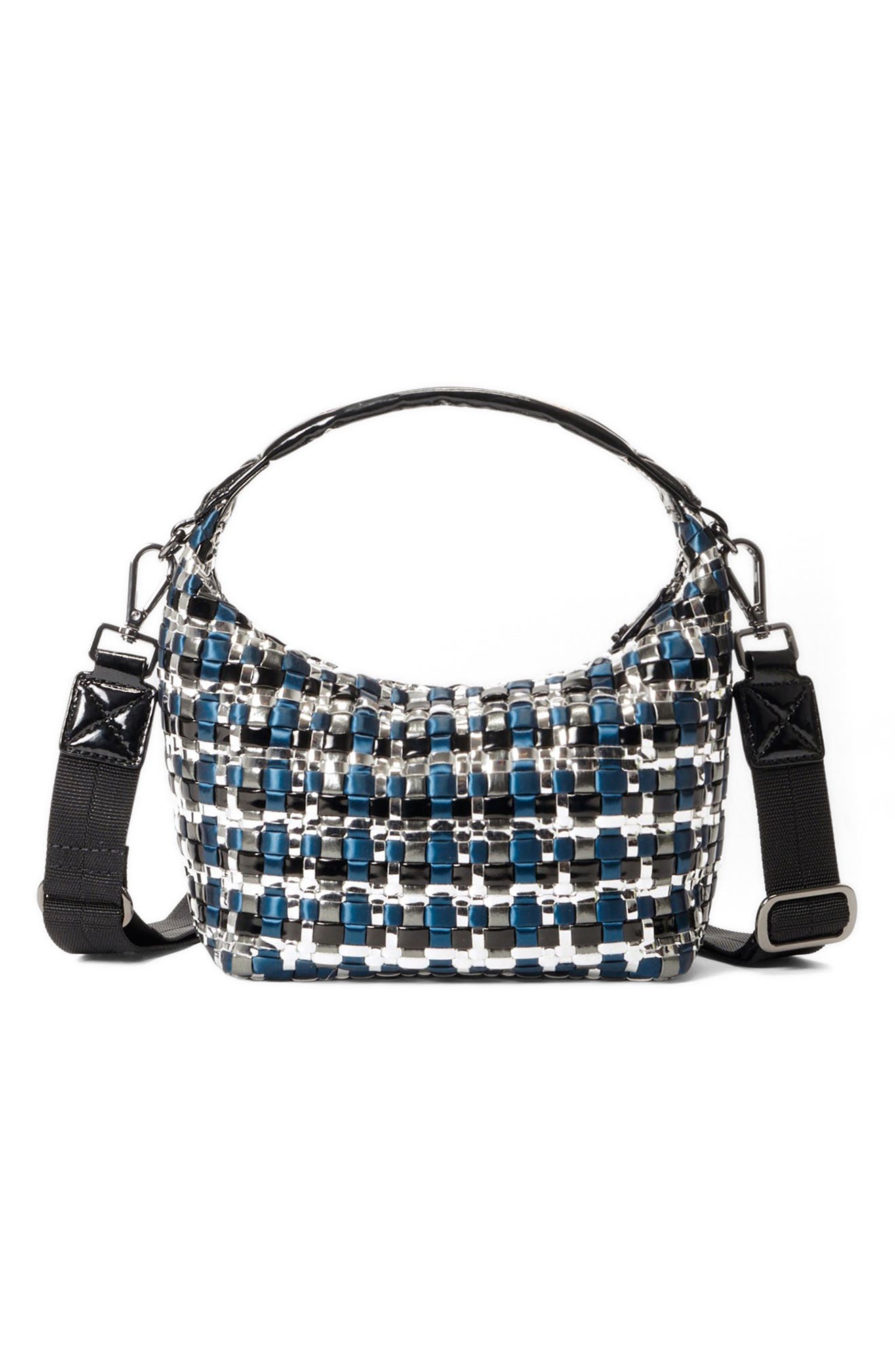 MZ Wallace Mini Woven Nylon Hobo, Alternate, color, 