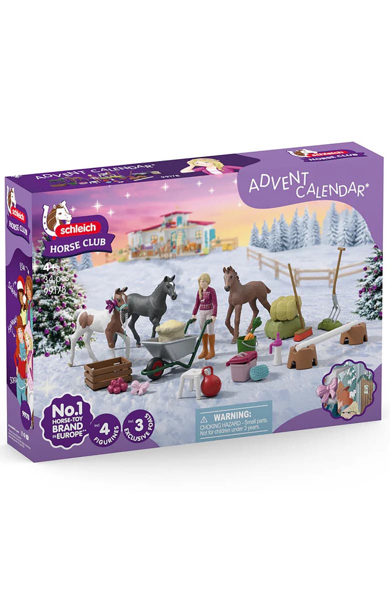 Schleich Horse Club, Holiday Foal Magic Advent Calendar 2025, Mini Toy Figurines, Main, color, Multicolored