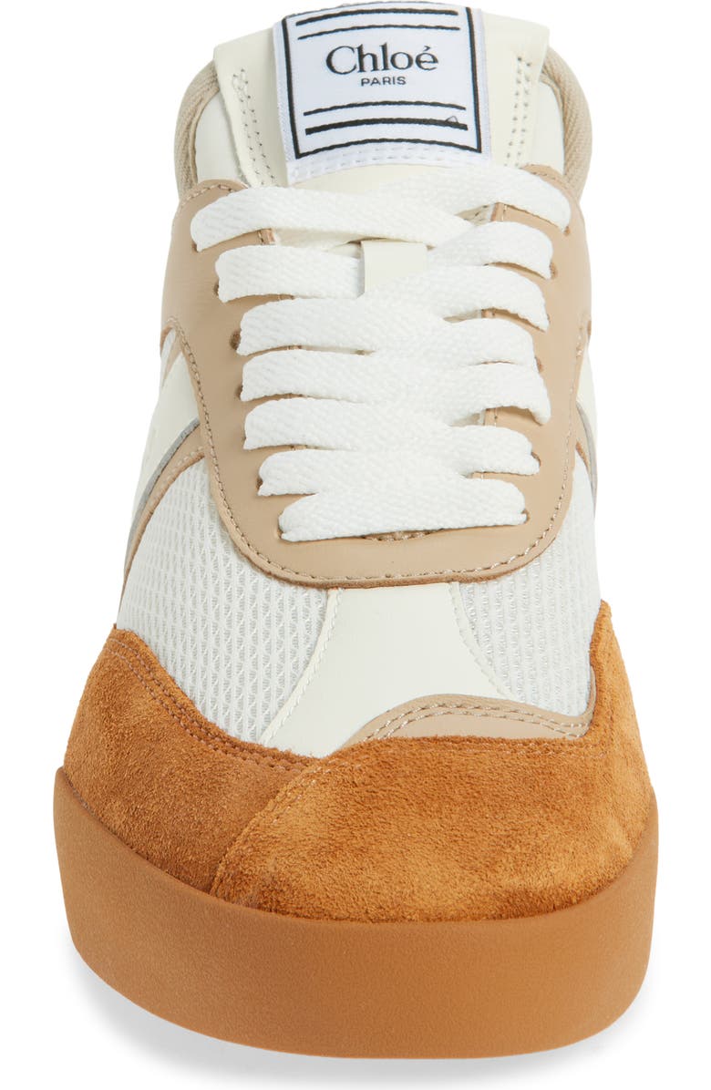 Chloé Kick Low Top Sneaker, Alternate, color, Rusted Brown