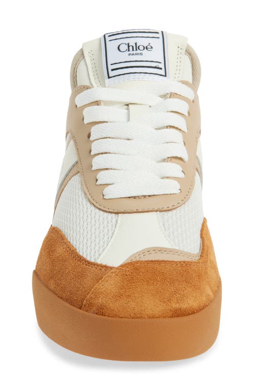 Chloé Kick Low Top Sneaker In Brown