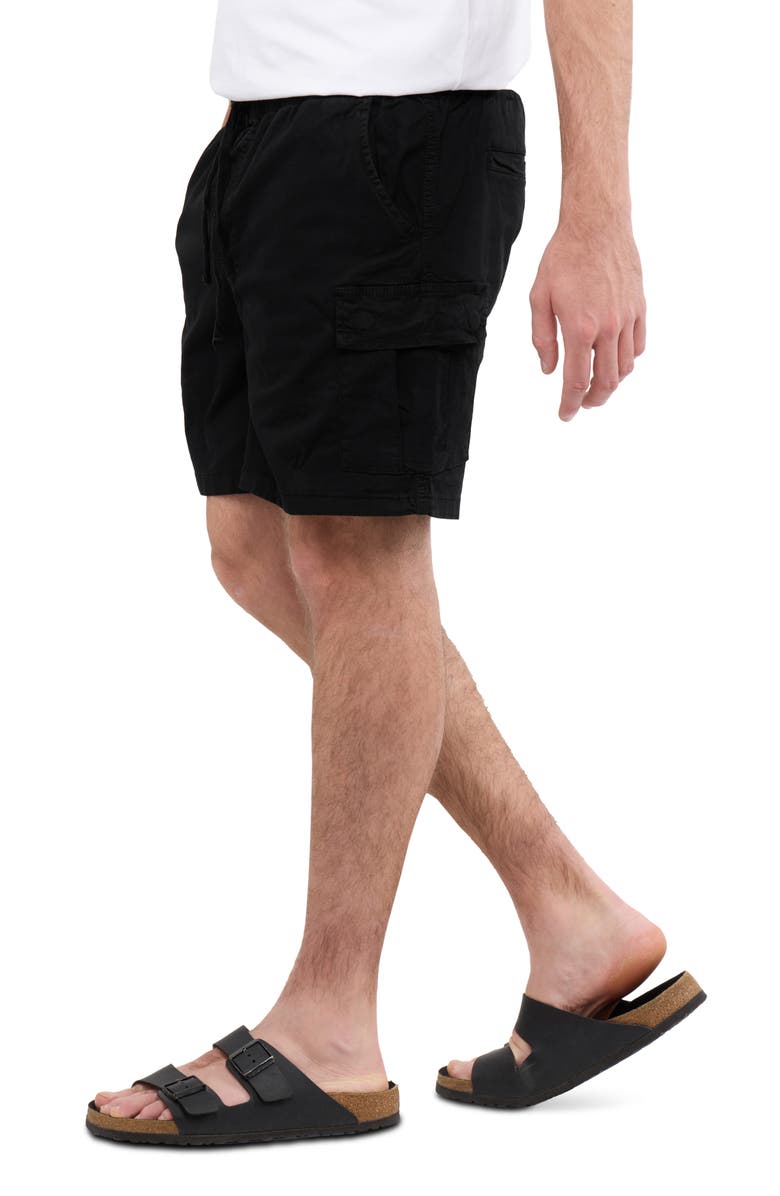 XRAY 6-Inch Pull-On Cotton Shorts, Alternate, color, Black