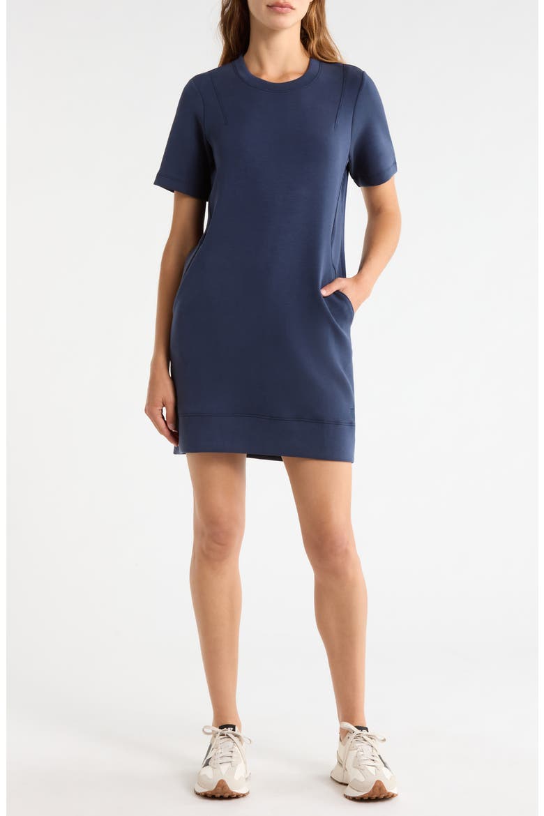 Dreamweave Short Sleeve Minidress, Main, color, NAVY BLAZER