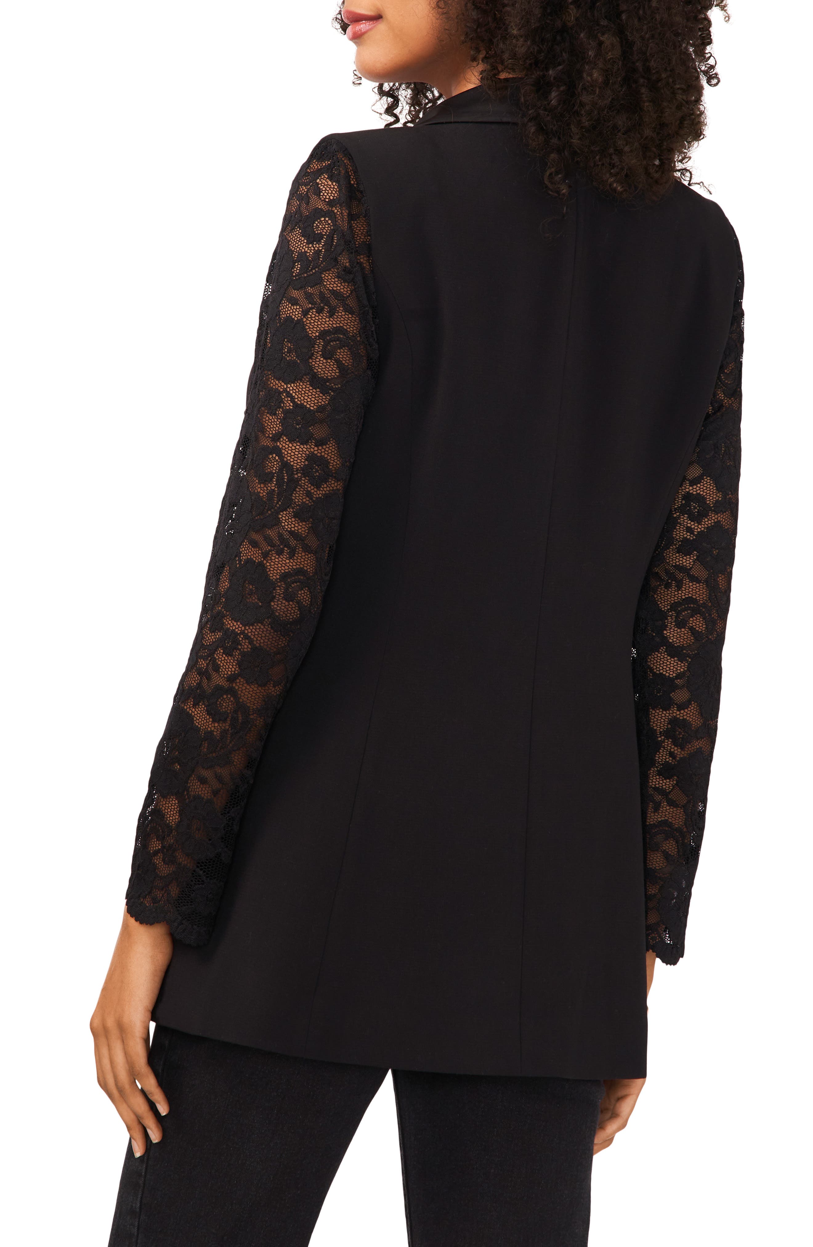 Lace Sleeve Blazer - image 2