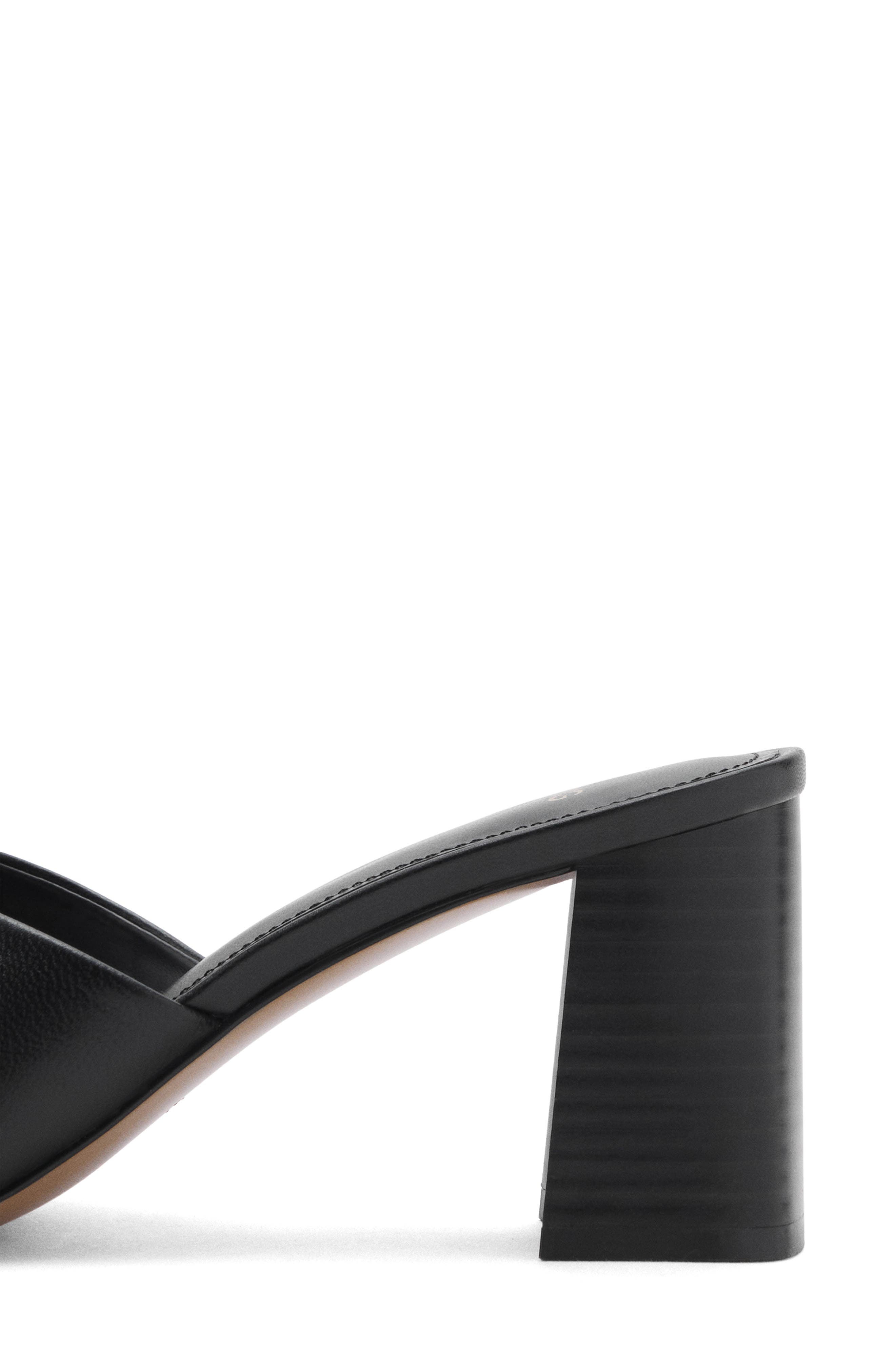 MANGO Block Heel Sandal, Alternate, color, Black