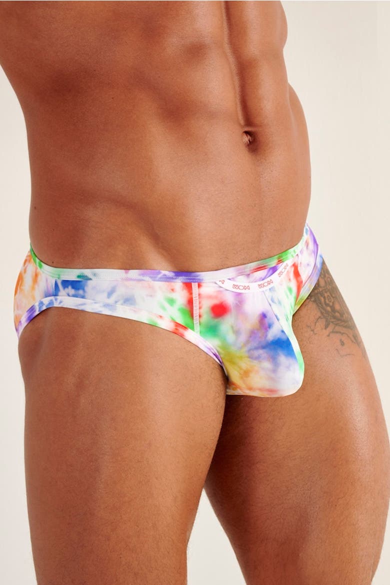 WOH Sexy Fun Rainbow Micro Briefs, Alternate, color, Multico Print