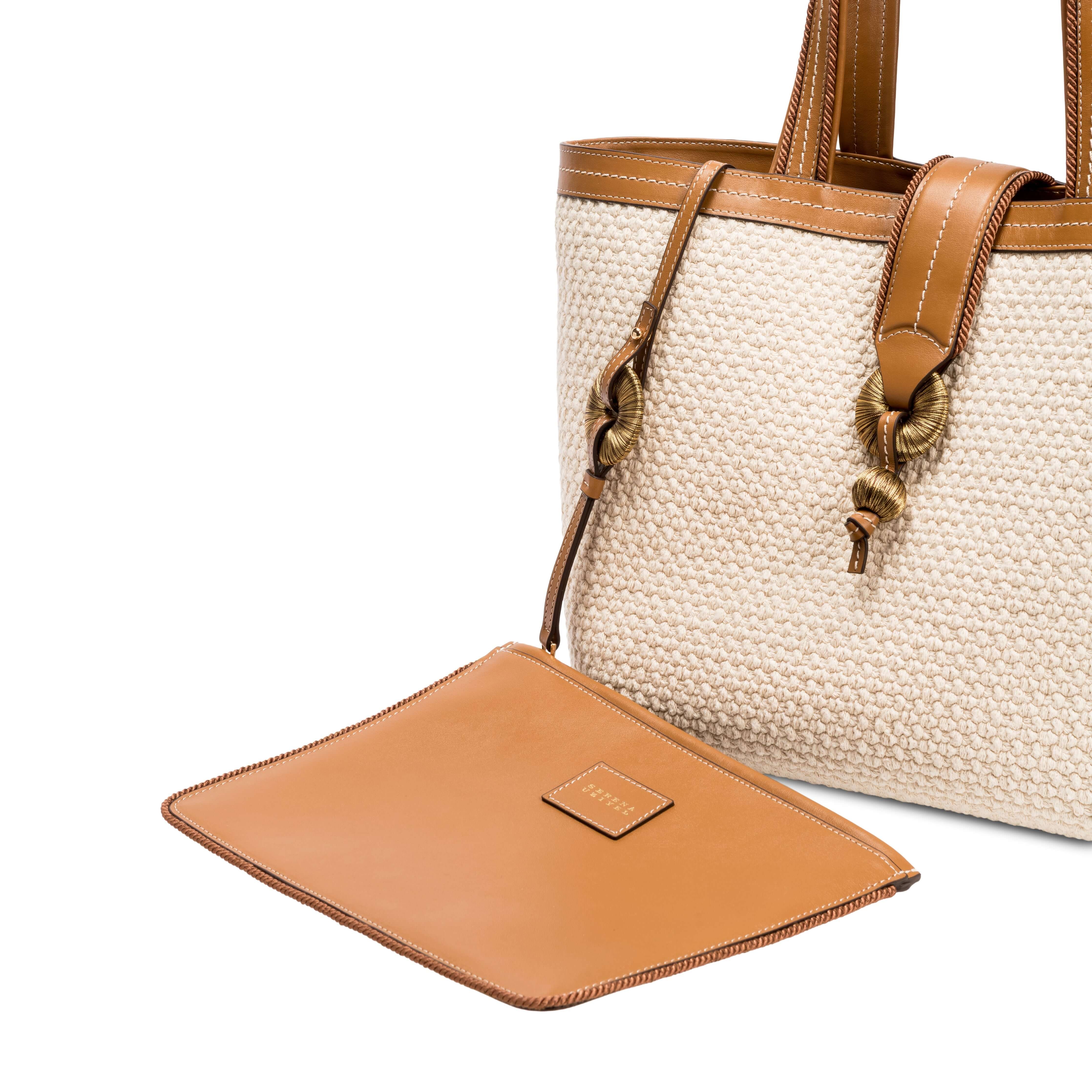 Boho Chic Medium Off White Tote Bag, Alternate, color, Off-White