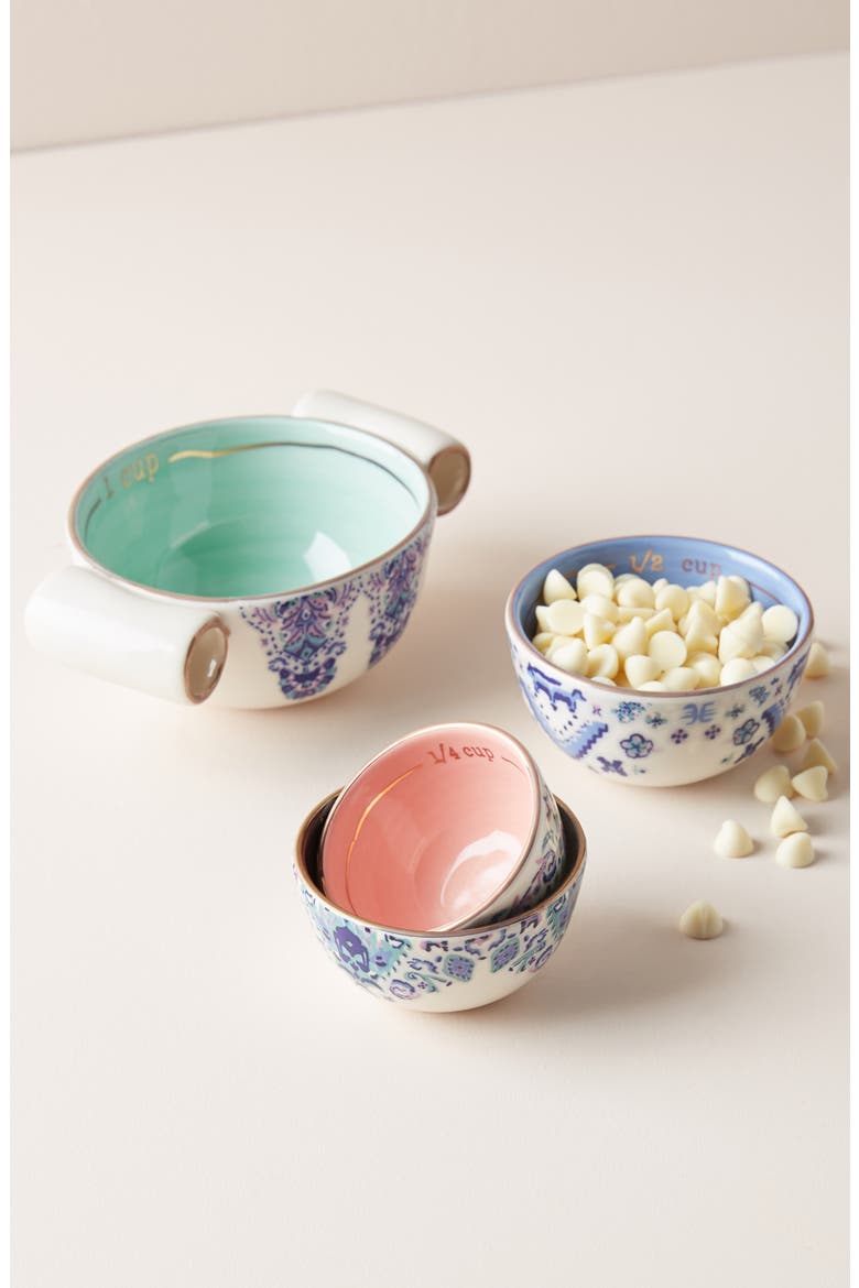 Anthropologie Lilia Measuring Cups, Main, color, BLUE