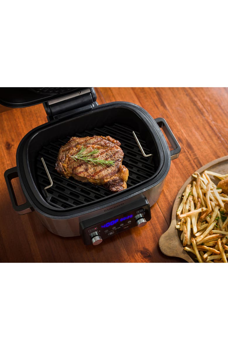 Cuckoo CAFG-A0601S 6-Quart Countertop Air Grill & Air Fryer, Alternate, color, Silver