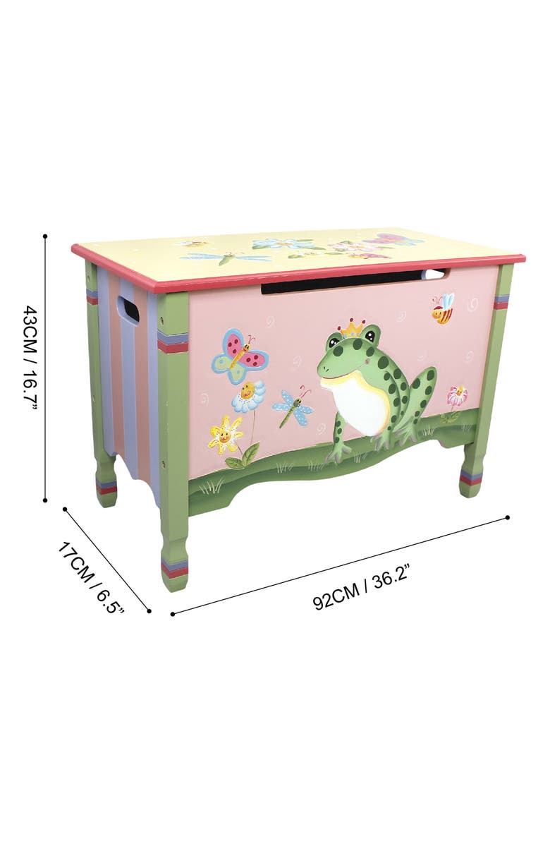 Teamson Kids Fantasy Fields Magic Garden Wood Toy Storage Chest, Alternate, color,