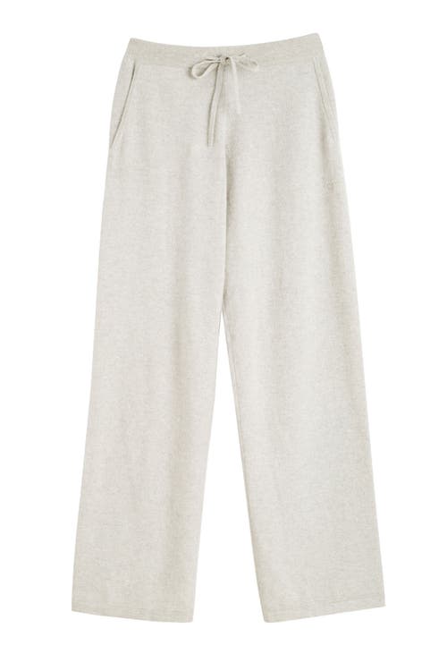 Chinti & Parker Pure Cashmere Wide Leg Pants In Smokey Taupe